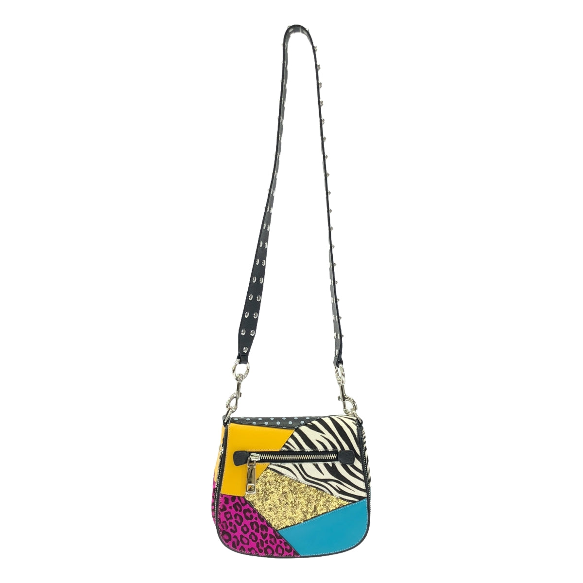 【美品】  MARC JACOBS / マークジェイコブス | NOMAD パンク パッチワーク スモール ノマド ショルダー バッグ | マルチカラー | レディース