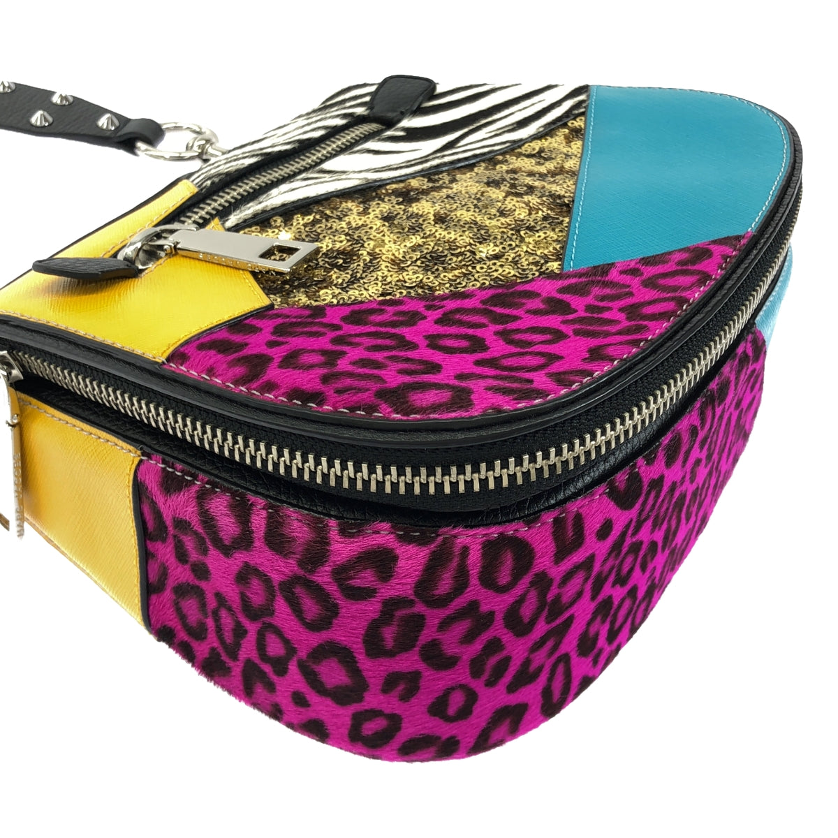 【美品】  MARC JACOBS / マークジェイコブス | NOMAD パンク パッチワーク スモール ノマド ショルダー バッグ | マルチカラー | レディース