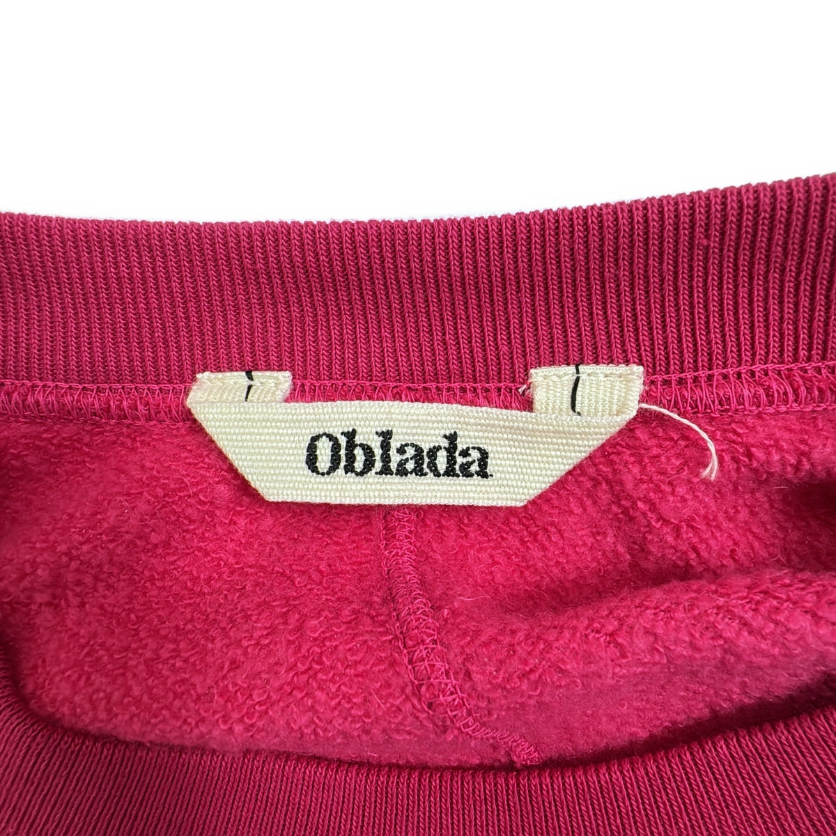 oblada / オブラダ | 2024AW | コットン混 クルーネック スウェット | F | ピンク | レディース