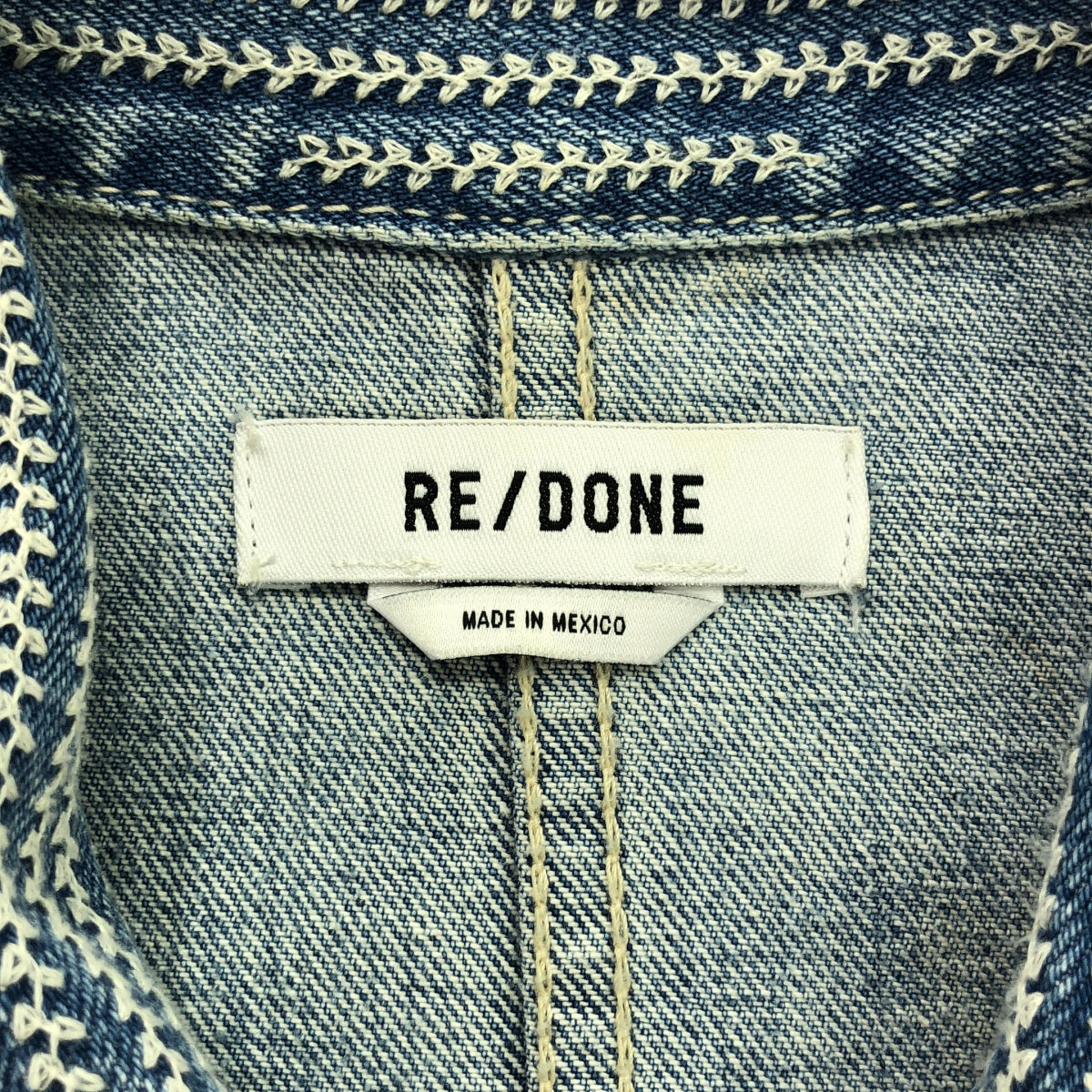 RE/DONE / リダン | Chore Jacket 刺しゅう デニム カバーオール | S | メンズ