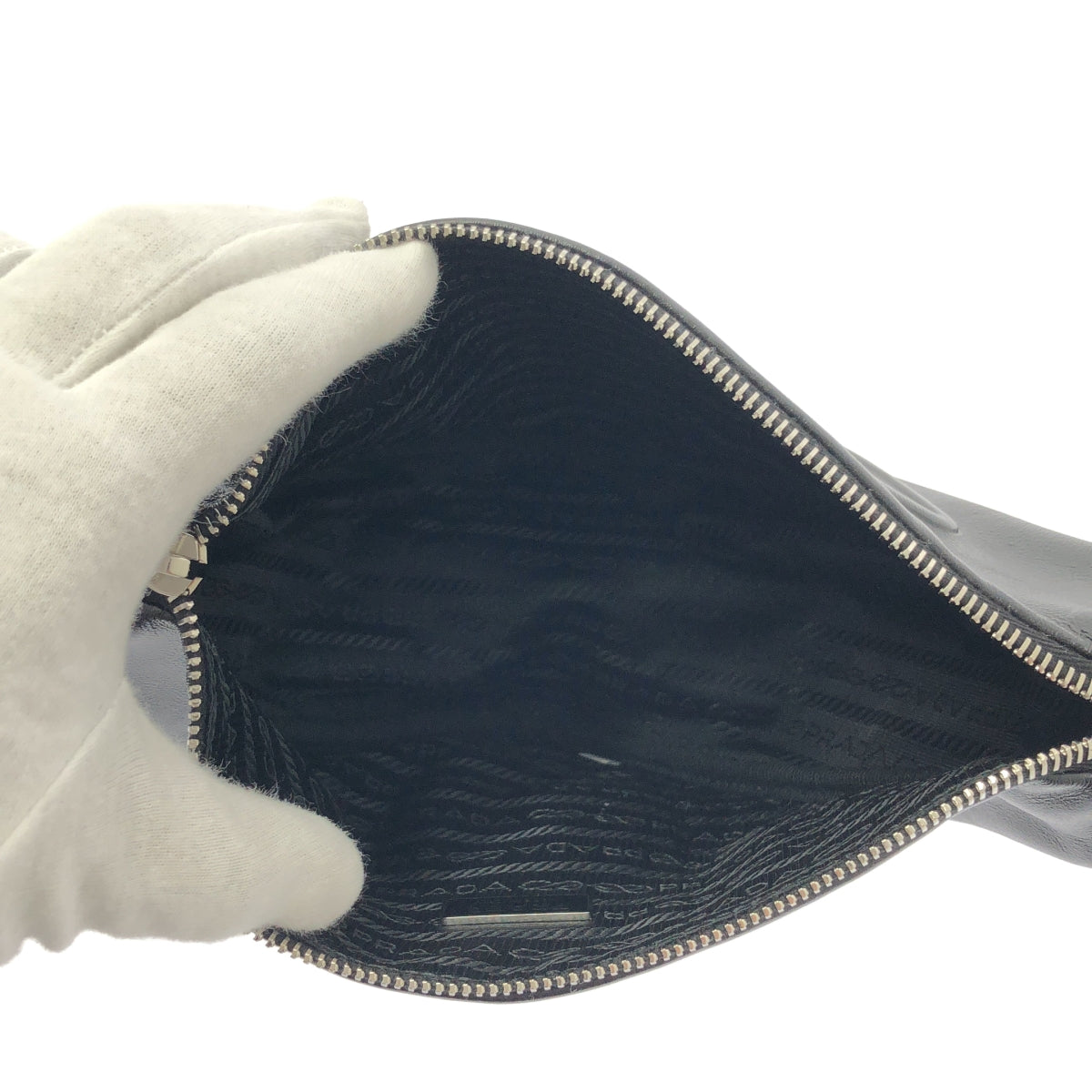 PRADA / プラダ | GRACE LUX トライアングル レザー エンボスロゴ ショルダーバッグ / 1BH190 |