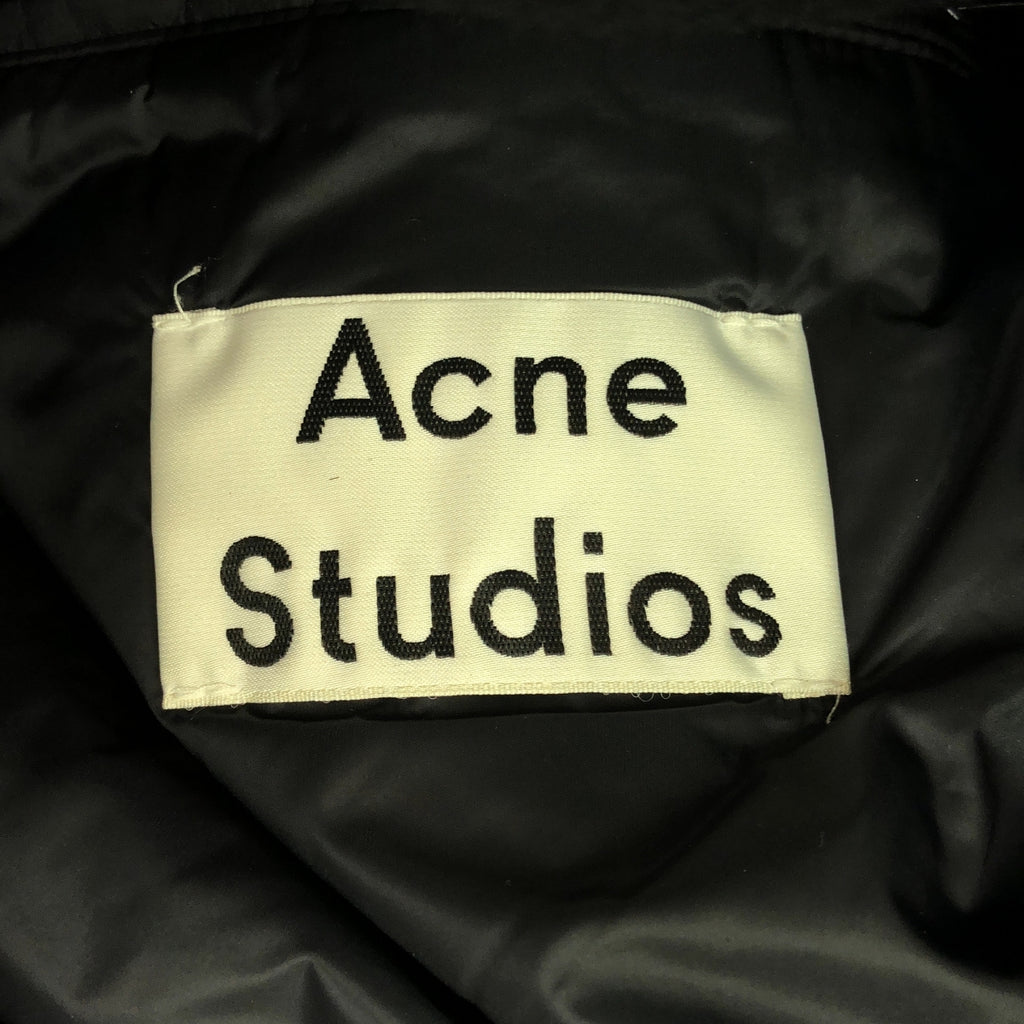 Acne Studios / アクネストゥディオズ | MILTON ウール ジップアップ コート | 48 | ブラック | メンズ