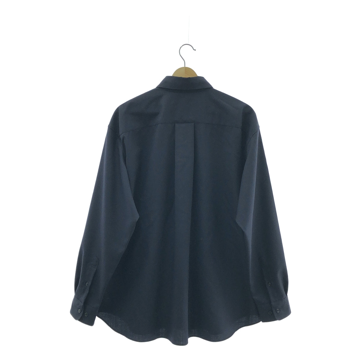 417 EDIFICE | 2025SS | 常規羊毛襯衫 | M | 海軍藍 | 男款