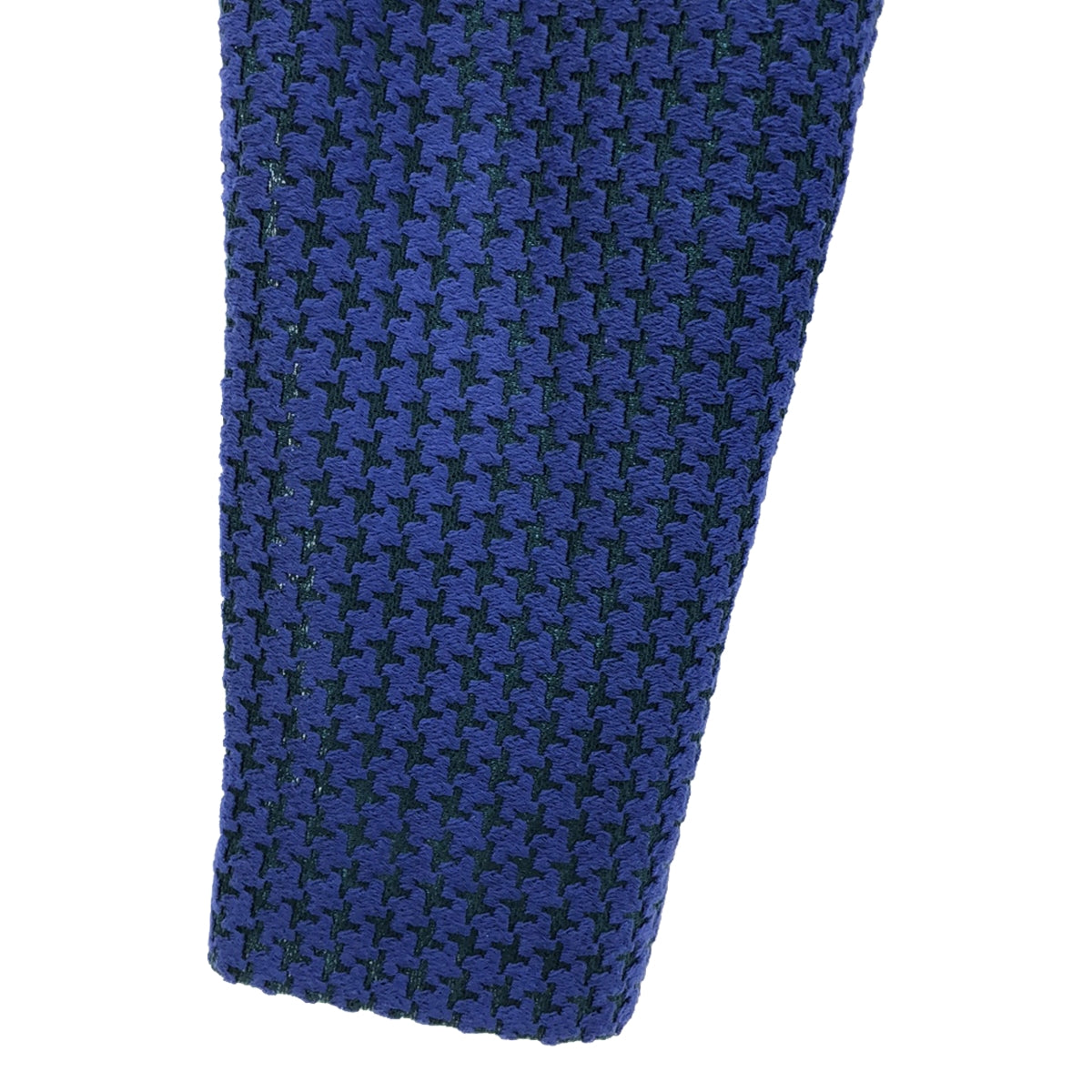 YUKI / 유키 | 총무늬 와이드 테이퍼드 팬츠 | M | 블루/그린 | 여성