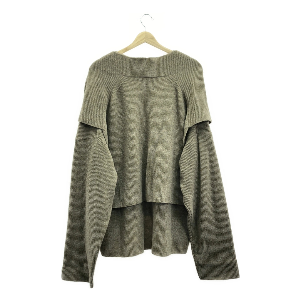 stein / シュタイン | Lay Deep V Neck Knit レイヤードニット | S | ベージュ | レディース