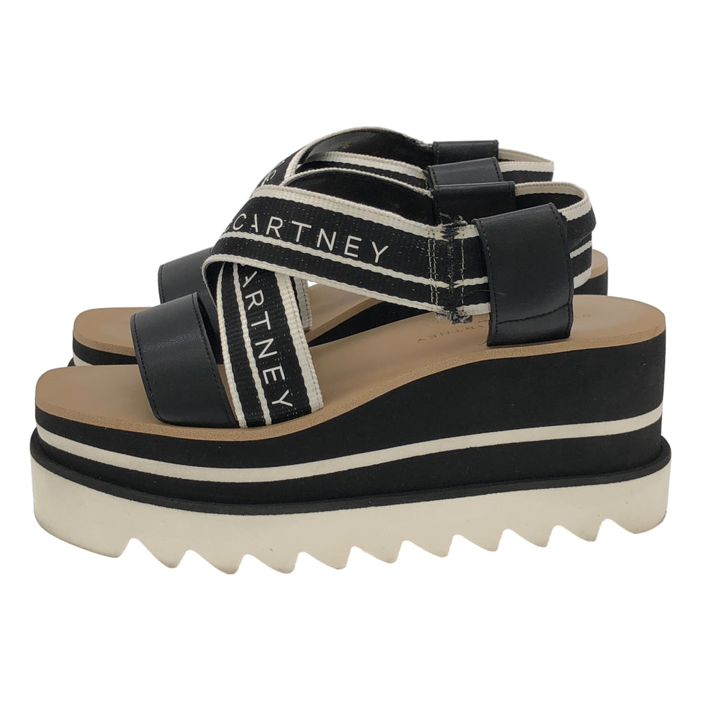 STELLA McCARTNEY / ステラマッカートニー | スニークエリス ストライプ プラットフォームサンダル | 36 | レディース