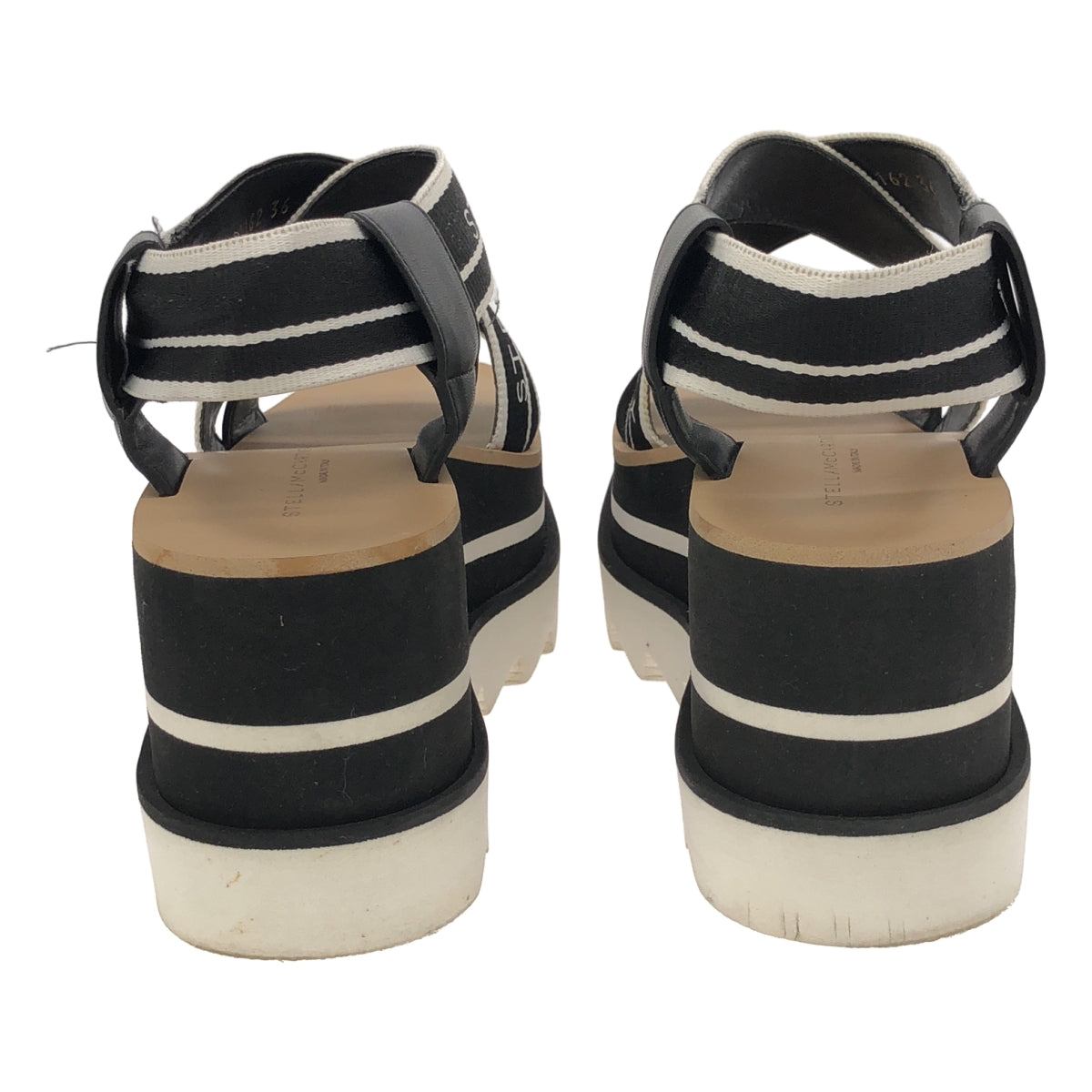STELLA McCARTNEY / ステラマッカートニー | スニークエリス ストライプ プラットフォームサンダル | 36 | レディース