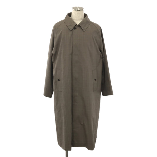 【美品】  LENO / リノ | 2021AW | BAL COLLAR COAT ウール バルカラー ステンカラーコート | 3 | グレンチェック | メンズ