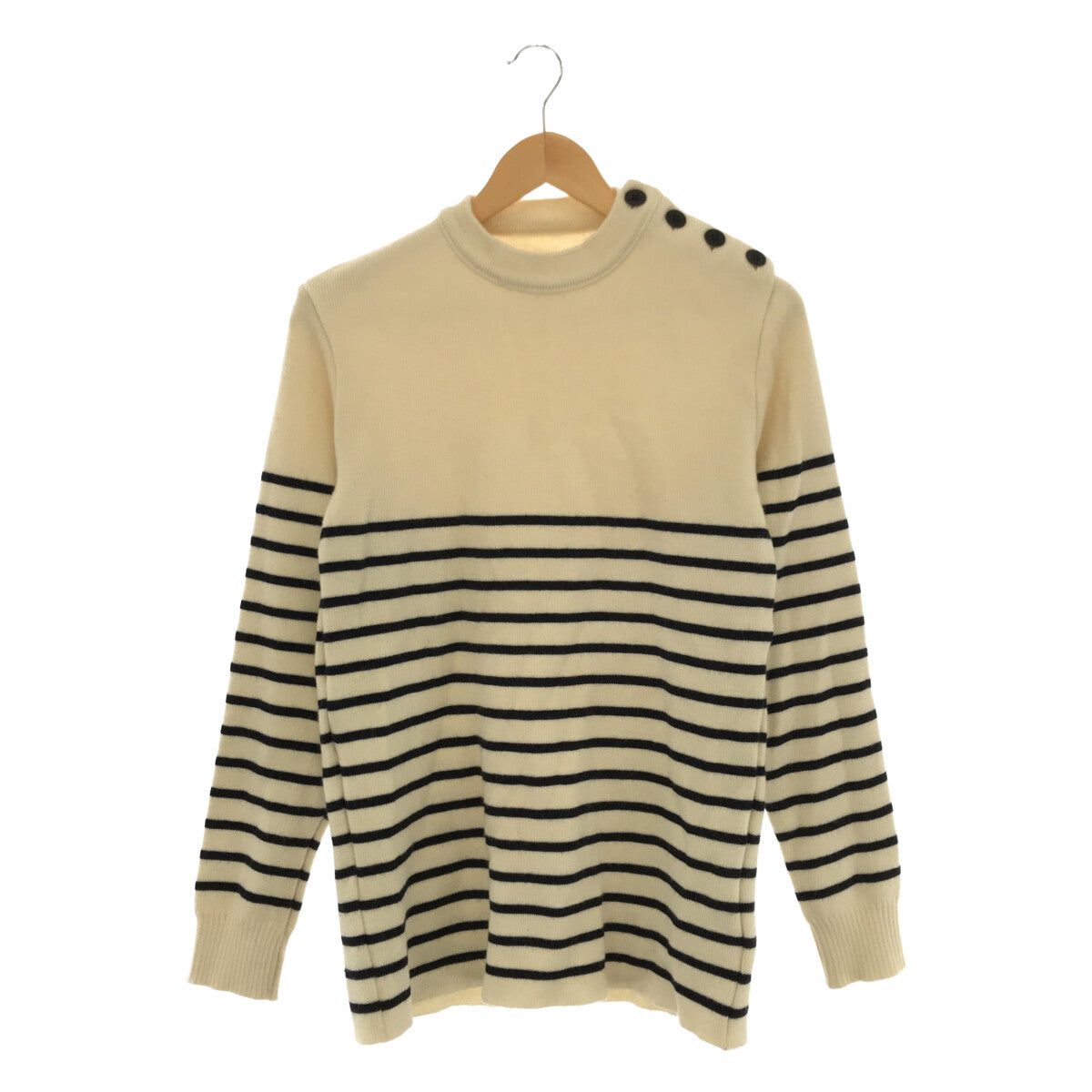 SULTANWASH / 蘇丹洗滌 |條紋針織 | 46 |白/海軍藍| 男士