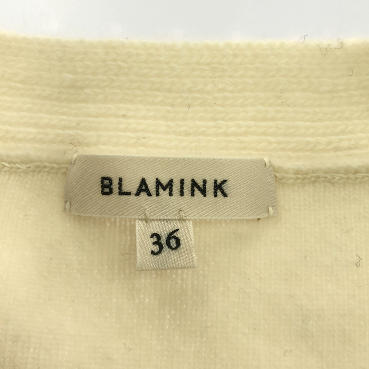 BLAMINK / ブラミンク | ウール カシミヤ 金ボタン 12G Vネック ニットカーディガン | 36 | レディース