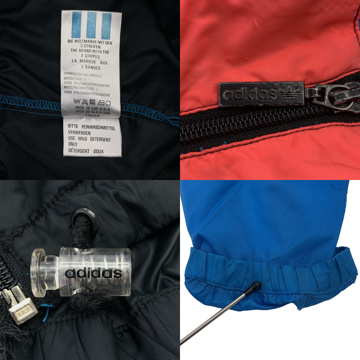 adidas / アディダス | ナイロン ロゴジップ ジャケット |