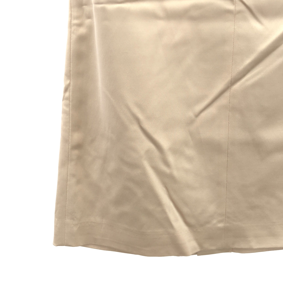 ADORE / アドーア | ハイツイスト サテン ロングスカート | 36 | ベージュ | レディース