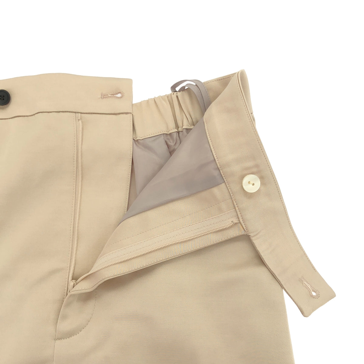 ADORE / アドーア | ハイツイスト サテン ロングスカート | 36 | ベージュ | レディース