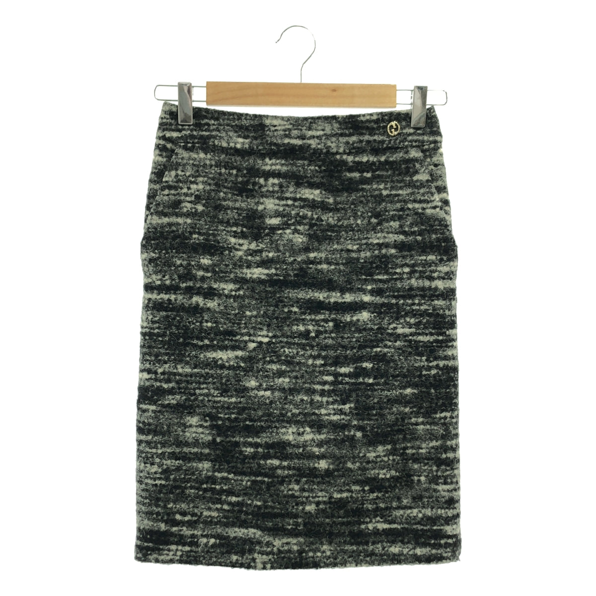 GUCCI / グッチ | ウール アルパカ インターロッキング タイトスカート | 36 | レディース
