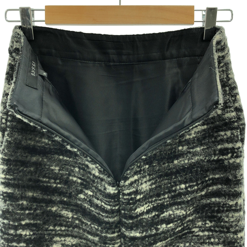 GUCCI / グッチ | ウール アルパカ インターロッキング タイトスカート | 36 | レディース