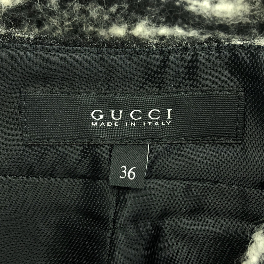 GUCCI / グッチ | ウール アルパカ インターロッキング タイトスカート | 36 | レディース