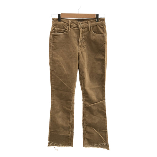 MOTHER | INSIDER CROP STEP FRAY Corduroy Cut-off Pants | Size 26 | Women's