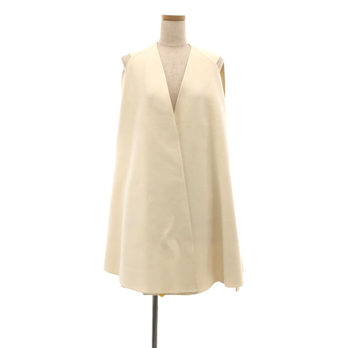 MADISON BLUE | Side slit sleeveless coat gilet | 00(XS) | White | Women's