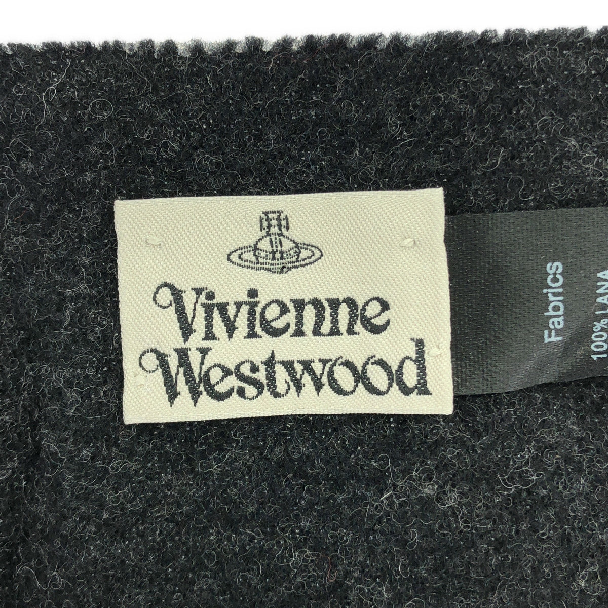 Vivienne Westwood | Wool orb fringe stole scarf / unisex |