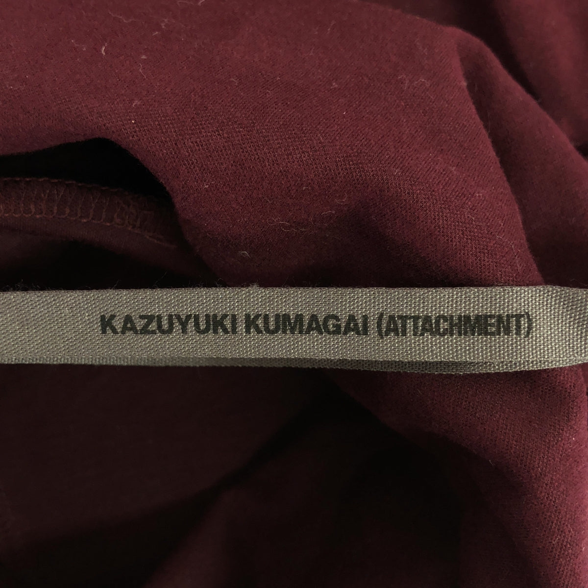 KAZUYUKI KUMAGAI ATTACHMENT | Cotton Polyester Side Slit High Neck Long Sleeve Cut and Sew | 2 | Men's