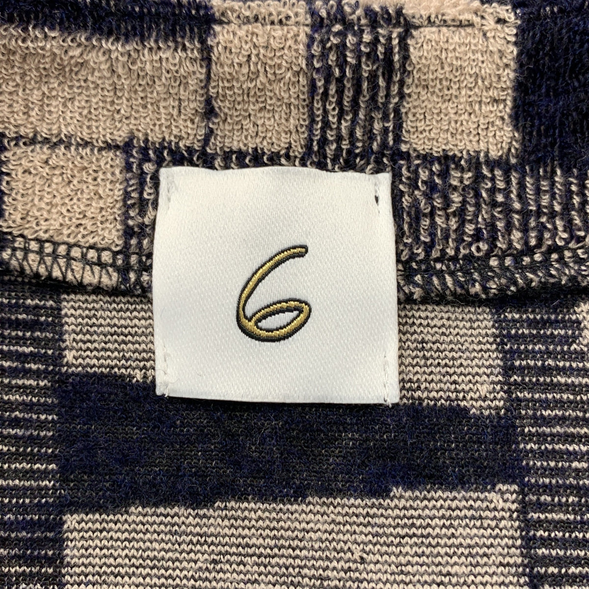 【美品】  6(ROKU) BEAUTY&YOUTH / ロクビューティーアンドユース | KIKA PILE ALL IN ONE パイル 総柄 オールインワン | 36 | ベージュ / ネイビー | レディース