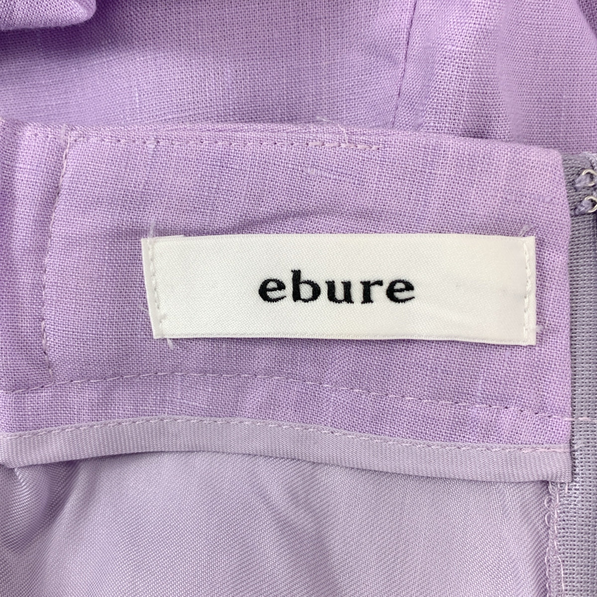 ebure / エブール | リネン ワイドパンツ | 38 | ライトパープル | レディース