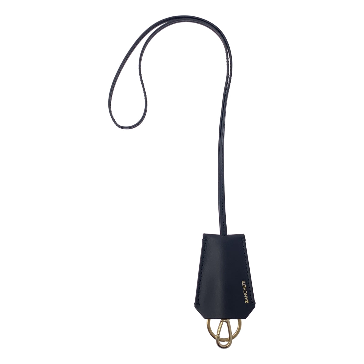 [新品] Deuxieme Classe | 2022SS | [ZANCHETTI] LEATHER NL 皮革項鍊鑰匙圈 | 黑色/金色 | 女款