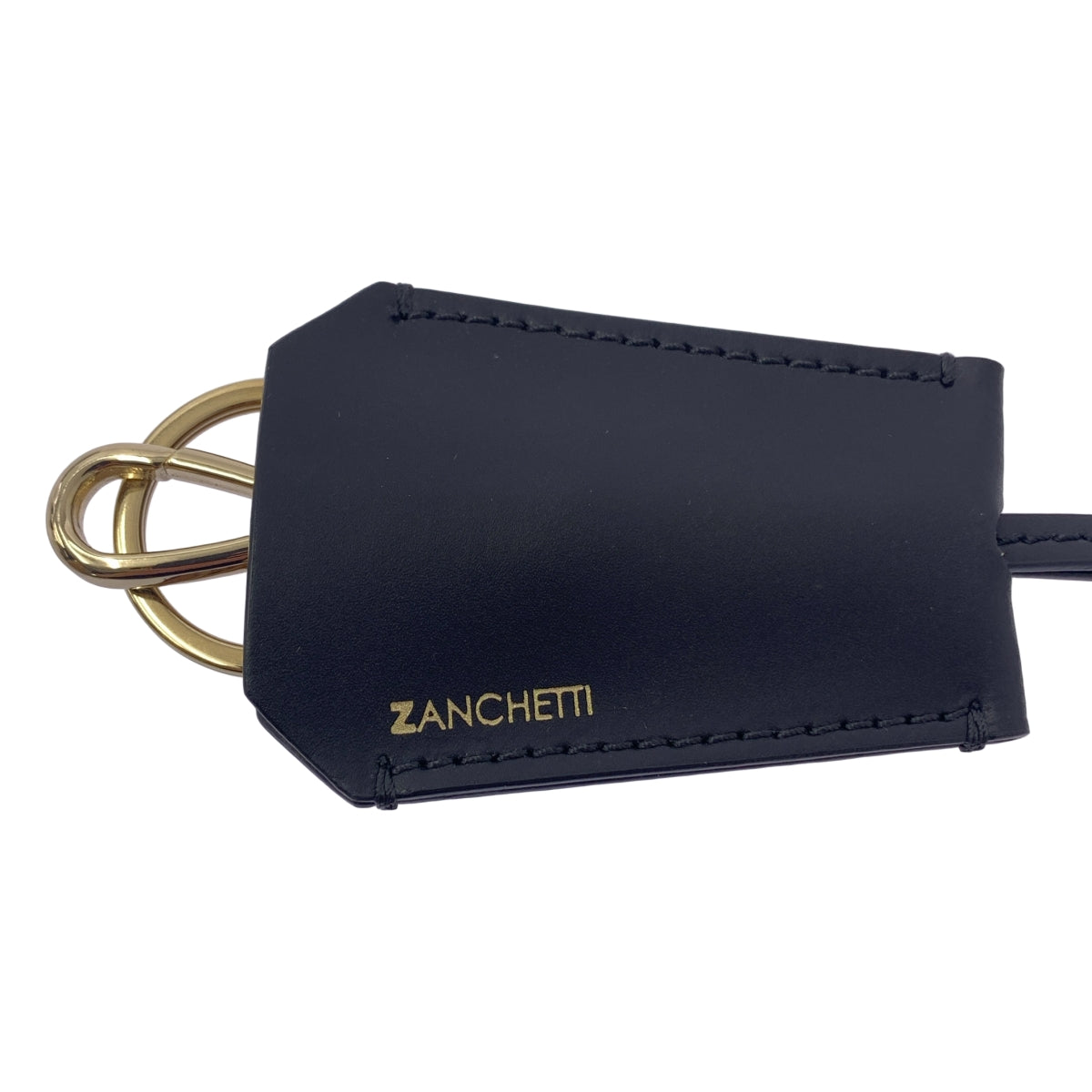 [新品] Deuxieme Classe | 2022SS | [ZANCHETTI] LEATHER NL 皮革項鍊鑰匙圈 | 黑色/金色 | 女款