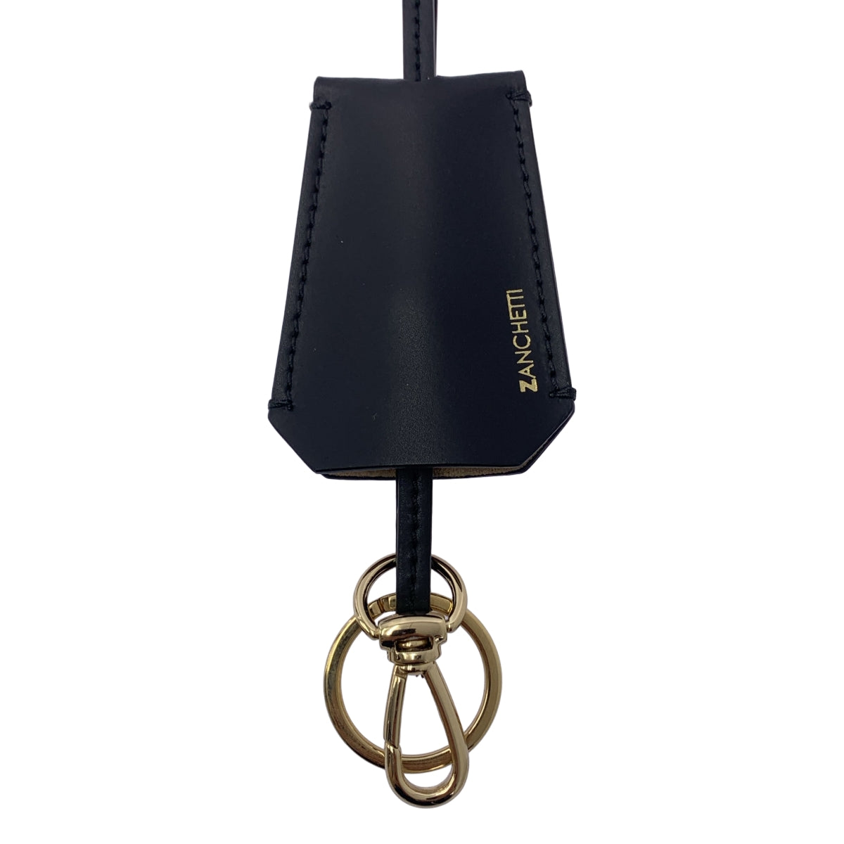 [新品] Deuxieme Classe | 2022SS | [ZANCHETTI] LEATHER NL 皮革項鍊鑰匙圈 | 黑色/金色 | 女款