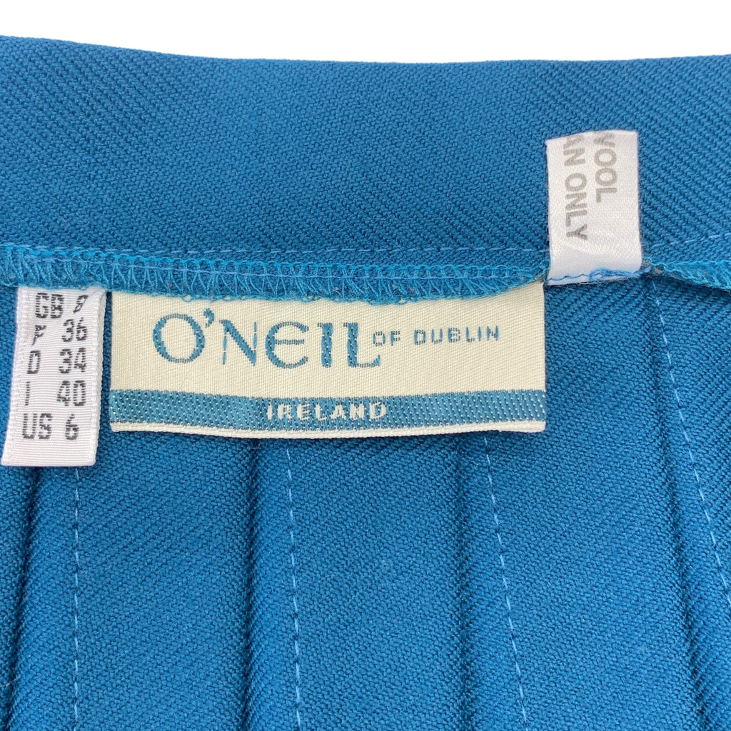O'NEIL OF DUBLIN | 羊毛褶裹身裙 | US6 | 漆皮綠 | 女款
