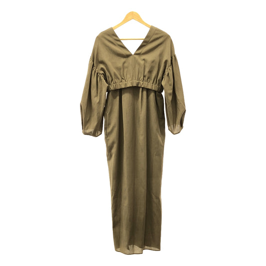 [New] Spick and Span | 2024SS | Dry Cloth Set-up Dress | F | Brown | Women's