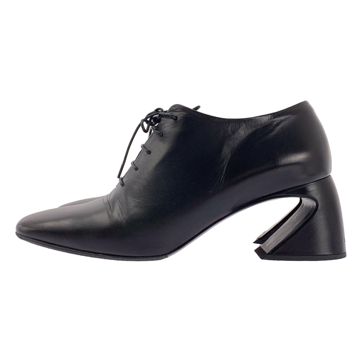JIL SANDER / ジルサンダー | 2022SS | レザー レースアップ ブーツ ブーティ | 38 | レディース