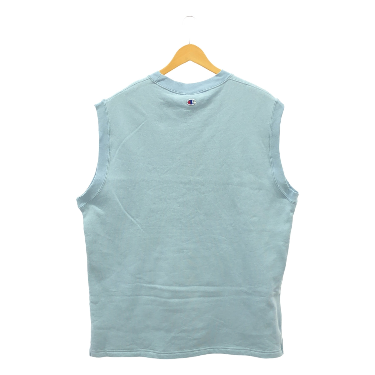 【美品】  CHAMPION / チャンピオン | SLEEVELESS SWEATSHIRT スリーブレス スウェットシャツ | XL | ペールブルー | メンズ