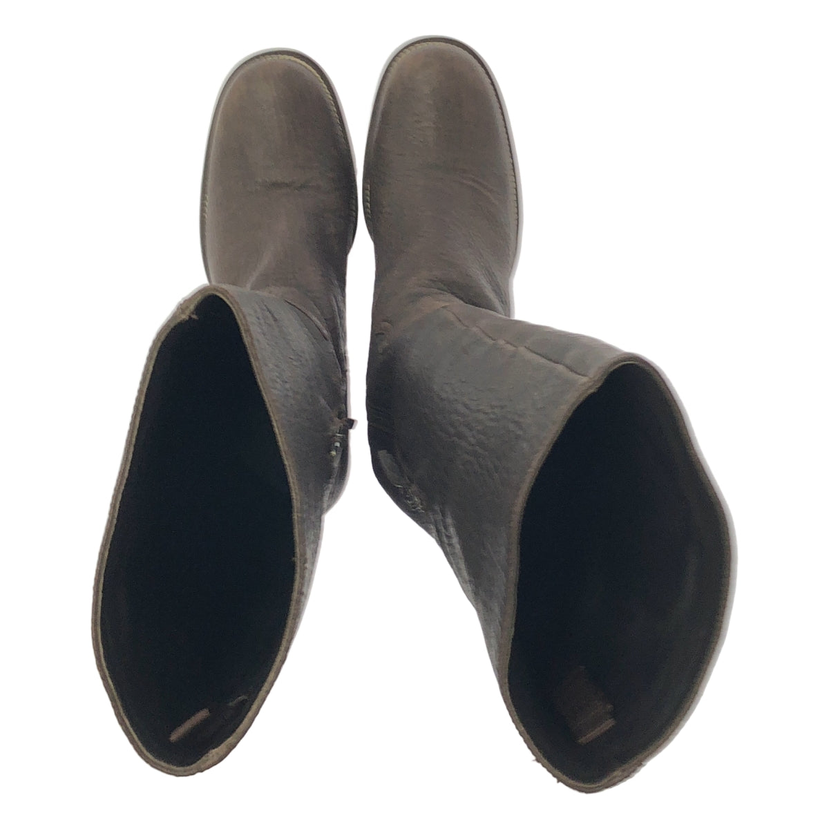 miu miu / ミュウミュウ | レザー エンブロイダリー ロングブーツ | 37 1/2 | レディース