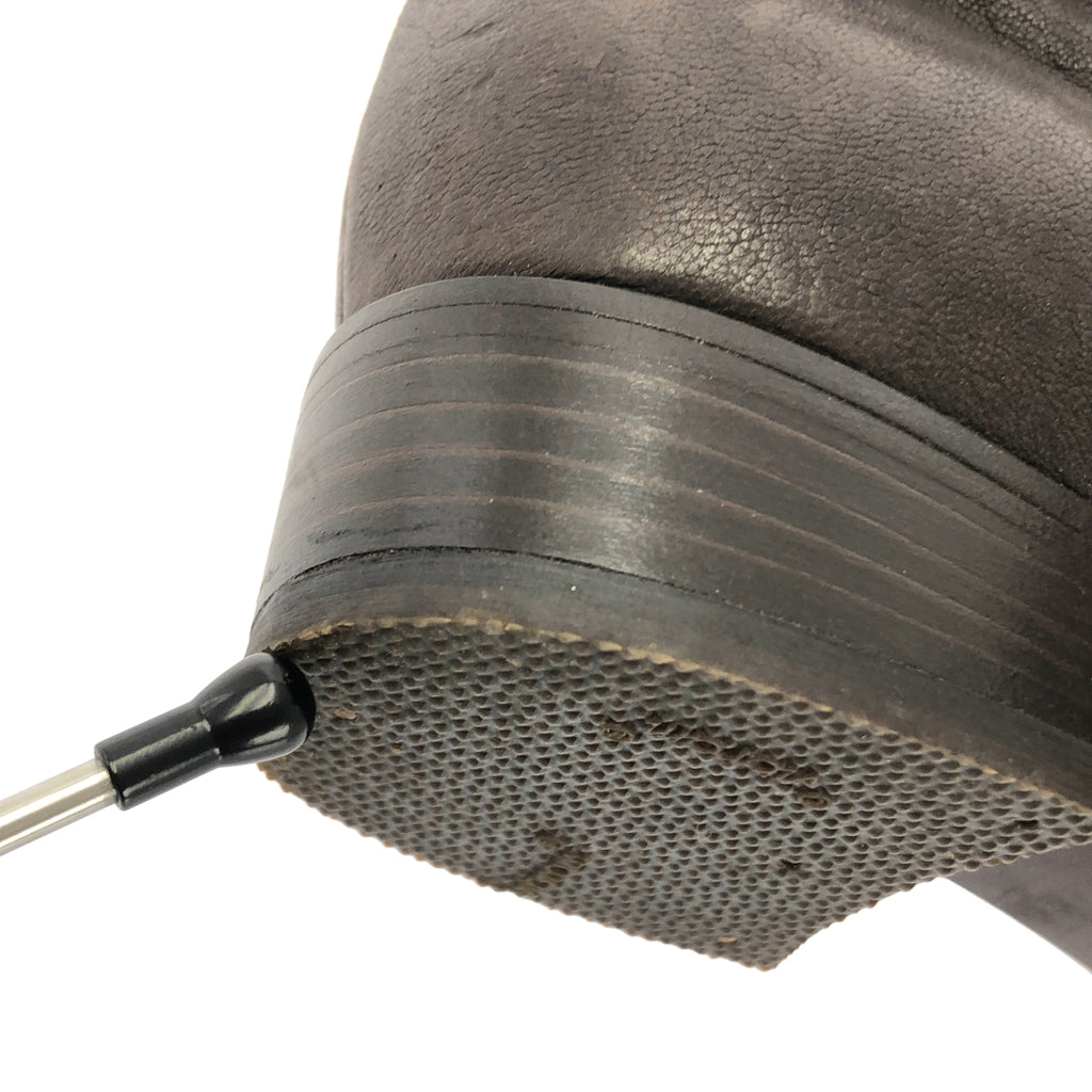 miu miu / ミュウミュウ | レザー エンブロイダリー ロングブーツ | 37 1/2 | レディース