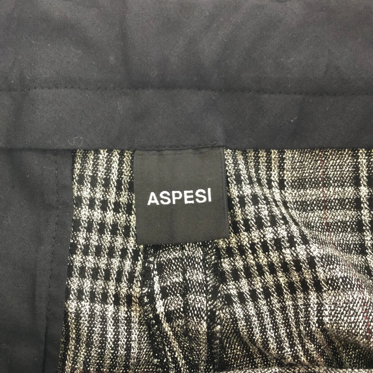 ASPESI / アスペジ | レーヨン混 チェックスラックス | 40 | グレー | レディース