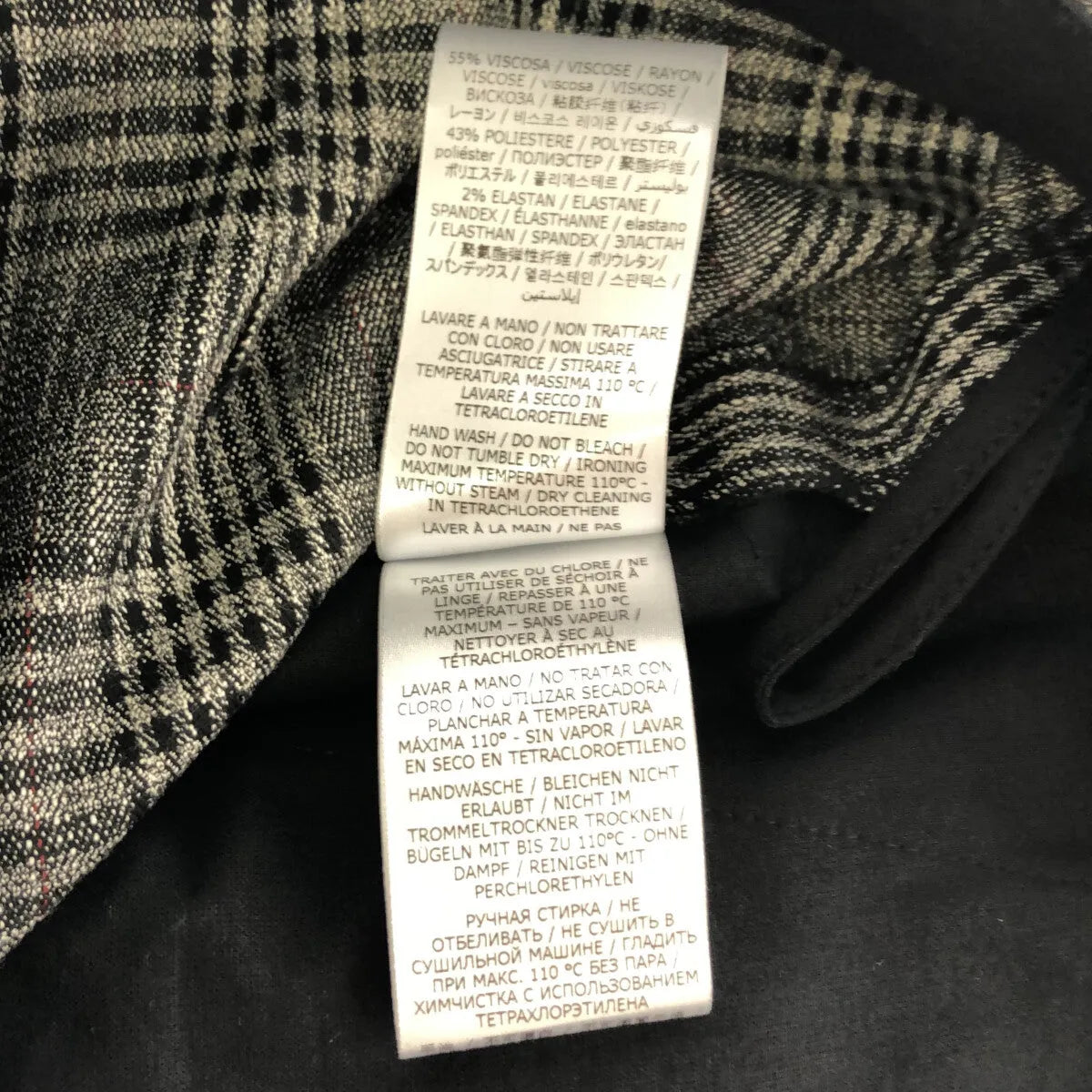 ASPESI / アスペジ | レーヨン混 チェックスラックス | 40 | グレー | レディース