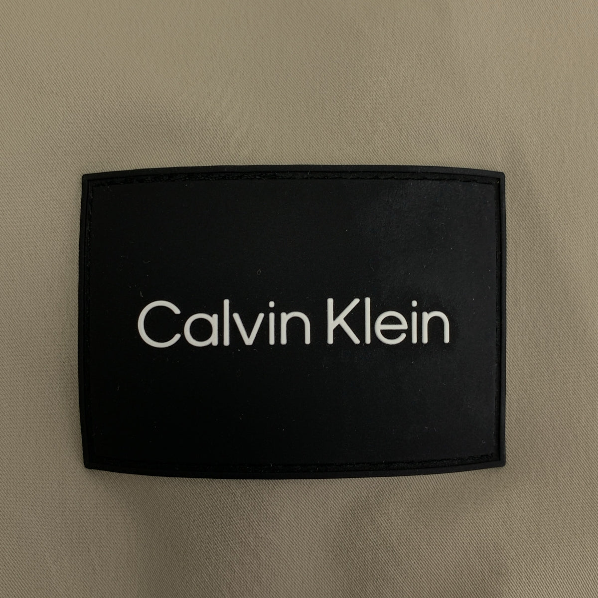 CALVIN KLEIN / カルバンクライン | ロゴパッチ フルジップ ダウンジャケット フーディ | S |