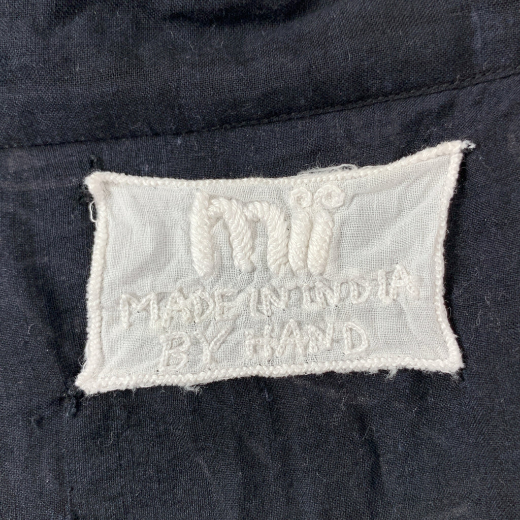 mii / me | 그래픽 인쇄 자수 스키퍼 풀오버 ​​반팔 셔츠 | L |