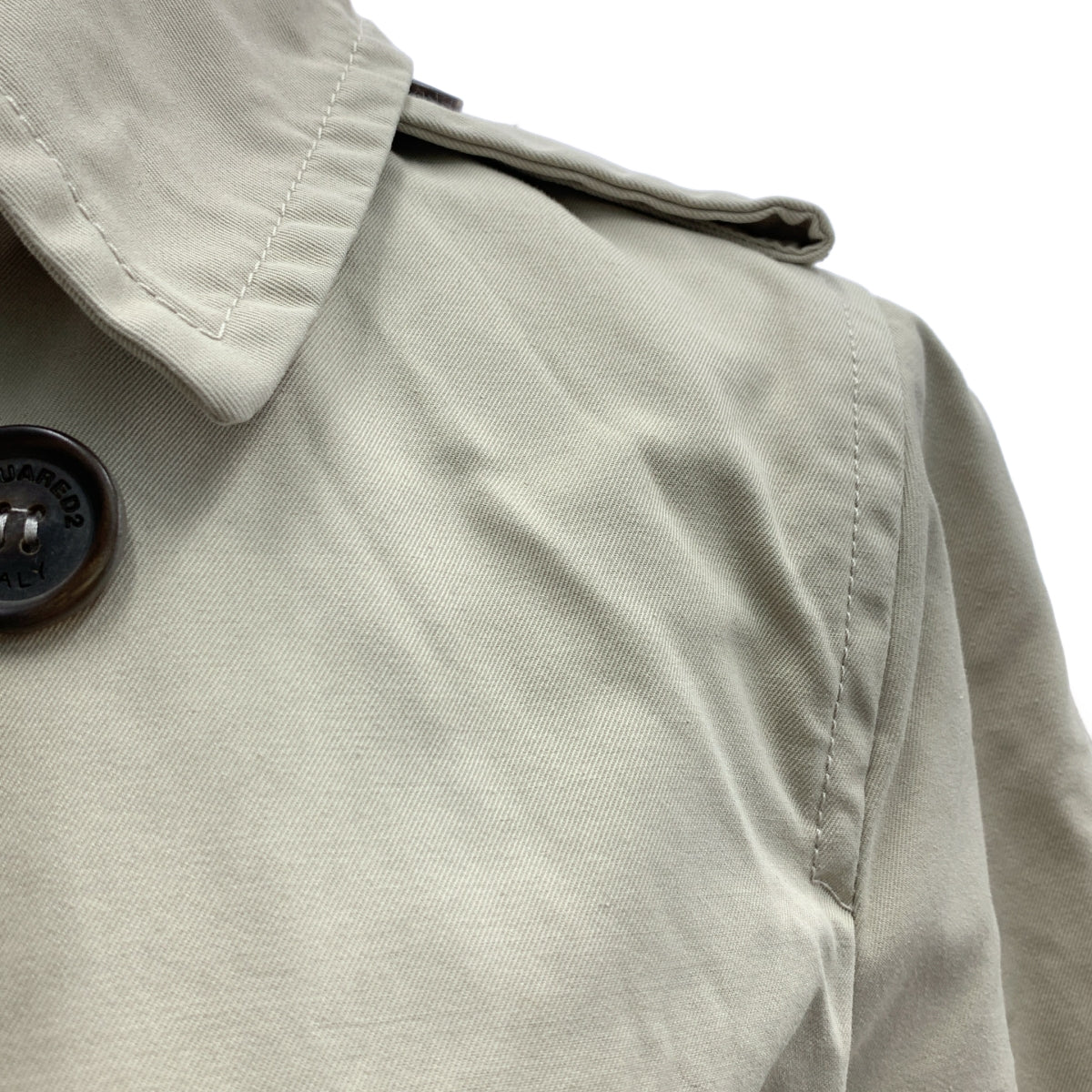 DSQUARED2 | 2020 春夏 | 棉質風衣 | 38 碼 | 米色 | 女款