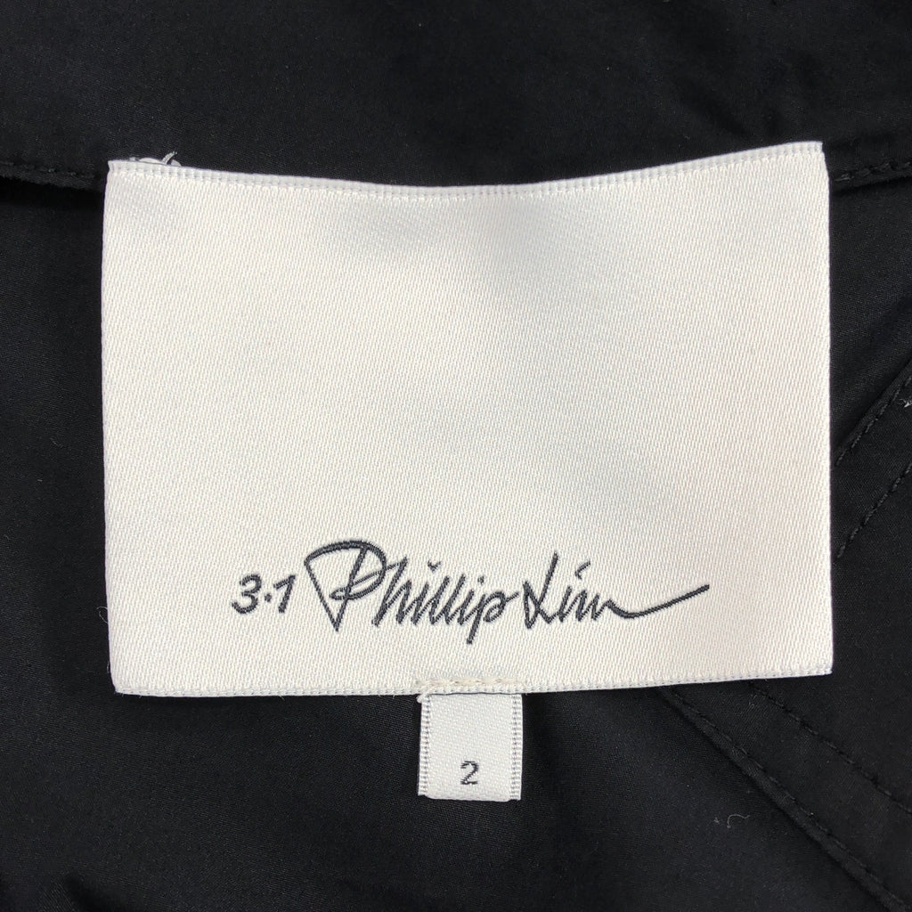 3.1 Phillip Lim | 高領褶袖繫帶蓬鬆洋裝 | 2 碼 | 黑色 | 女款