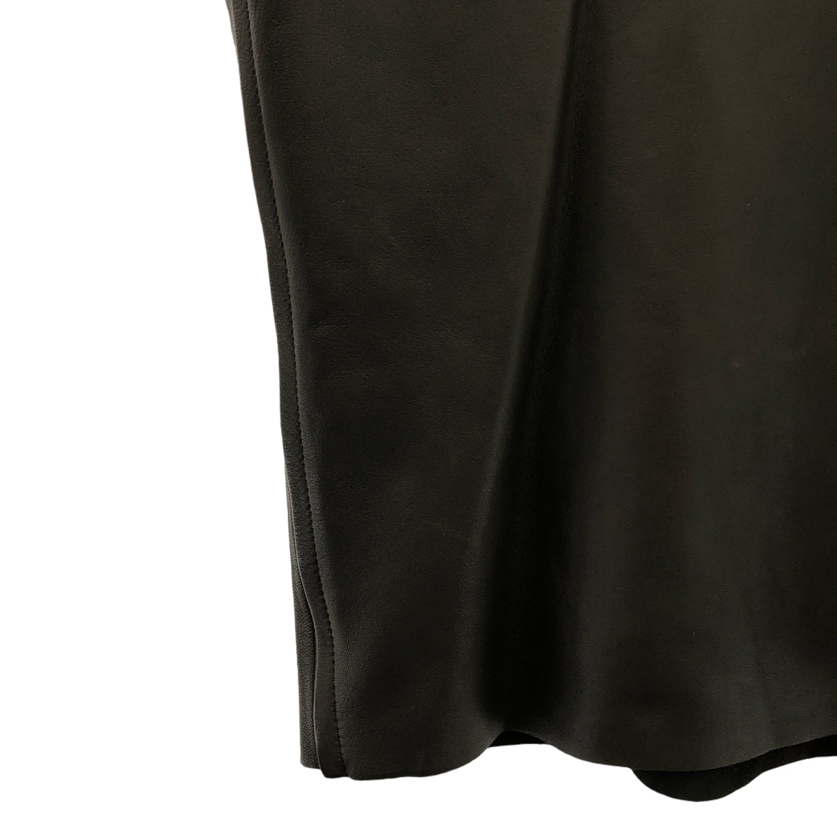 [品相良好] 小野友美 |皮革側拉鍊套頭背心/含內衣 | 40 |深棕色 |女性的