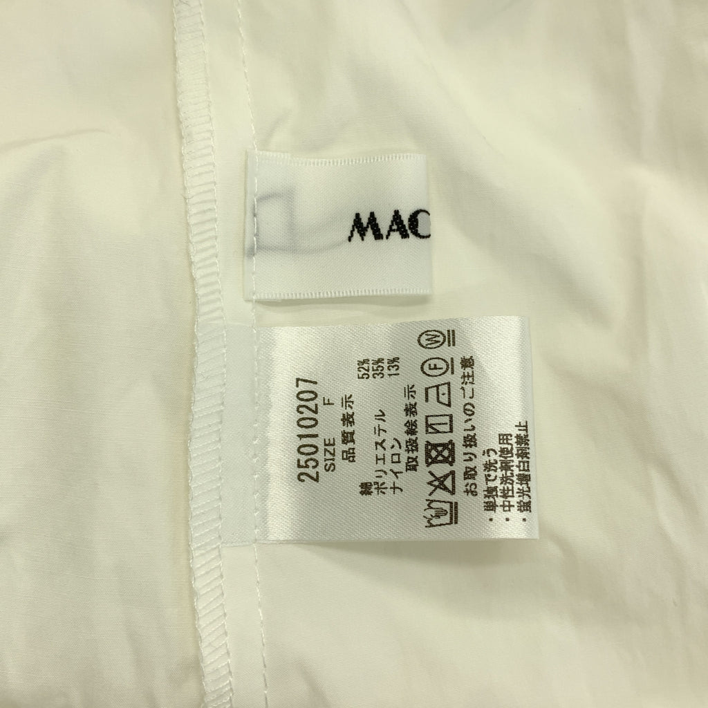 MACHATT / 마챗 | 코튼 포름 셔츠 드레스 원피스 | F | 여성