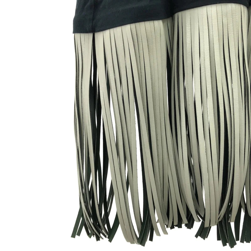 TOGA PULLA / トーガプルラ | エコレザー フリンジ ワンピース | 36 | レディース