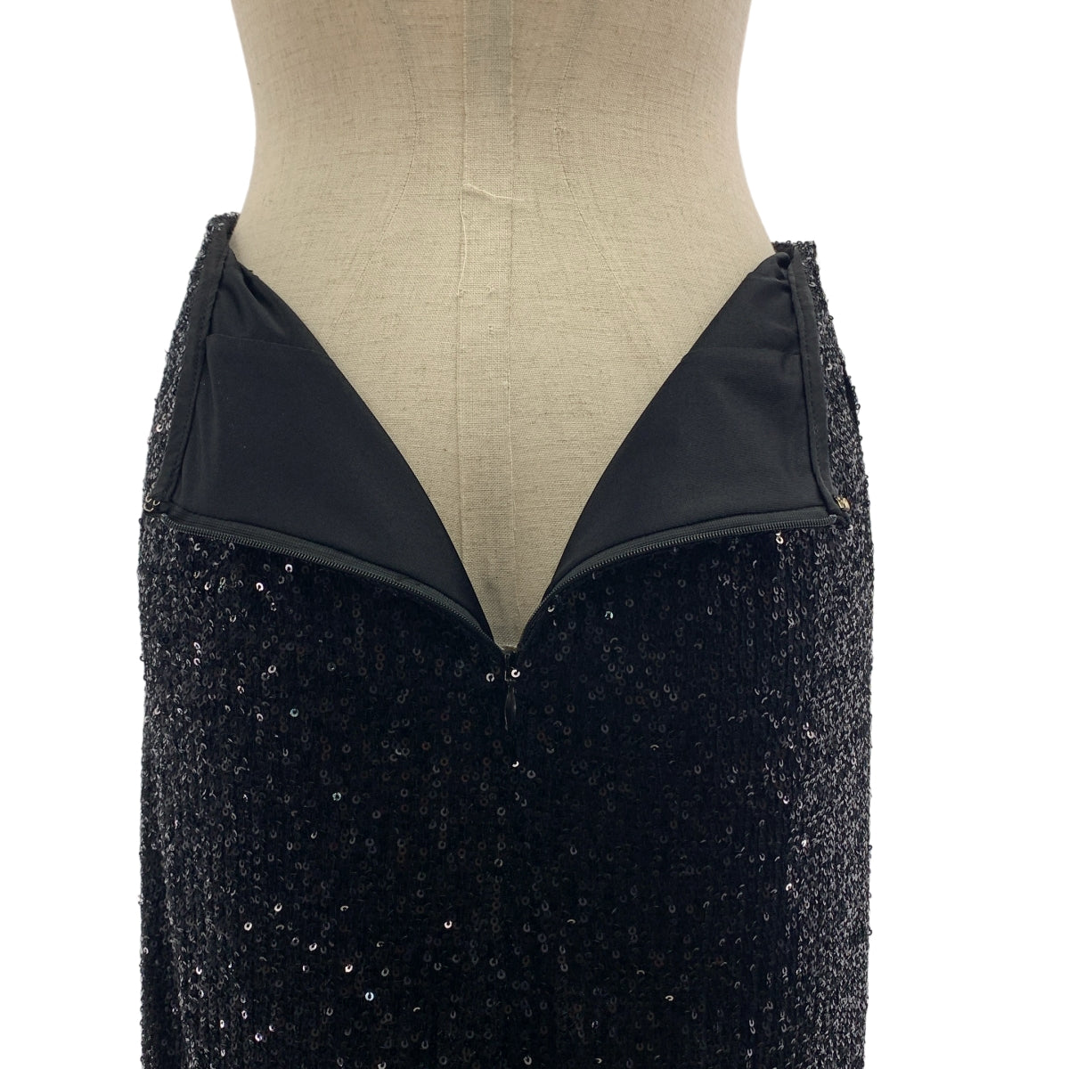 【美品】  JOHN LAWRENCE SULLIVAN / ジョンローレンスサリバン | Spangle Long Skirt / スパンコール スリット スカート | XS | black | レディース
