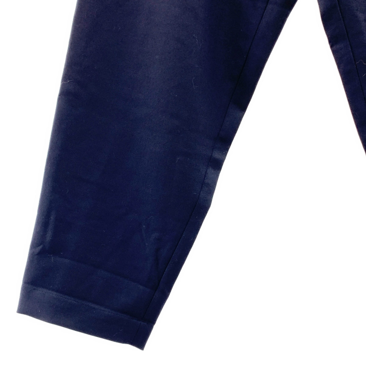 MARNI / 마르니 | 울 와이드 테이퍼드 팬츠 | 48 | 네이비 | 남성