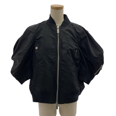 sacai / サカイ | Nylon Twill Blouson ナイロン ツイル ボンバー ジャケット | 1 | レディース