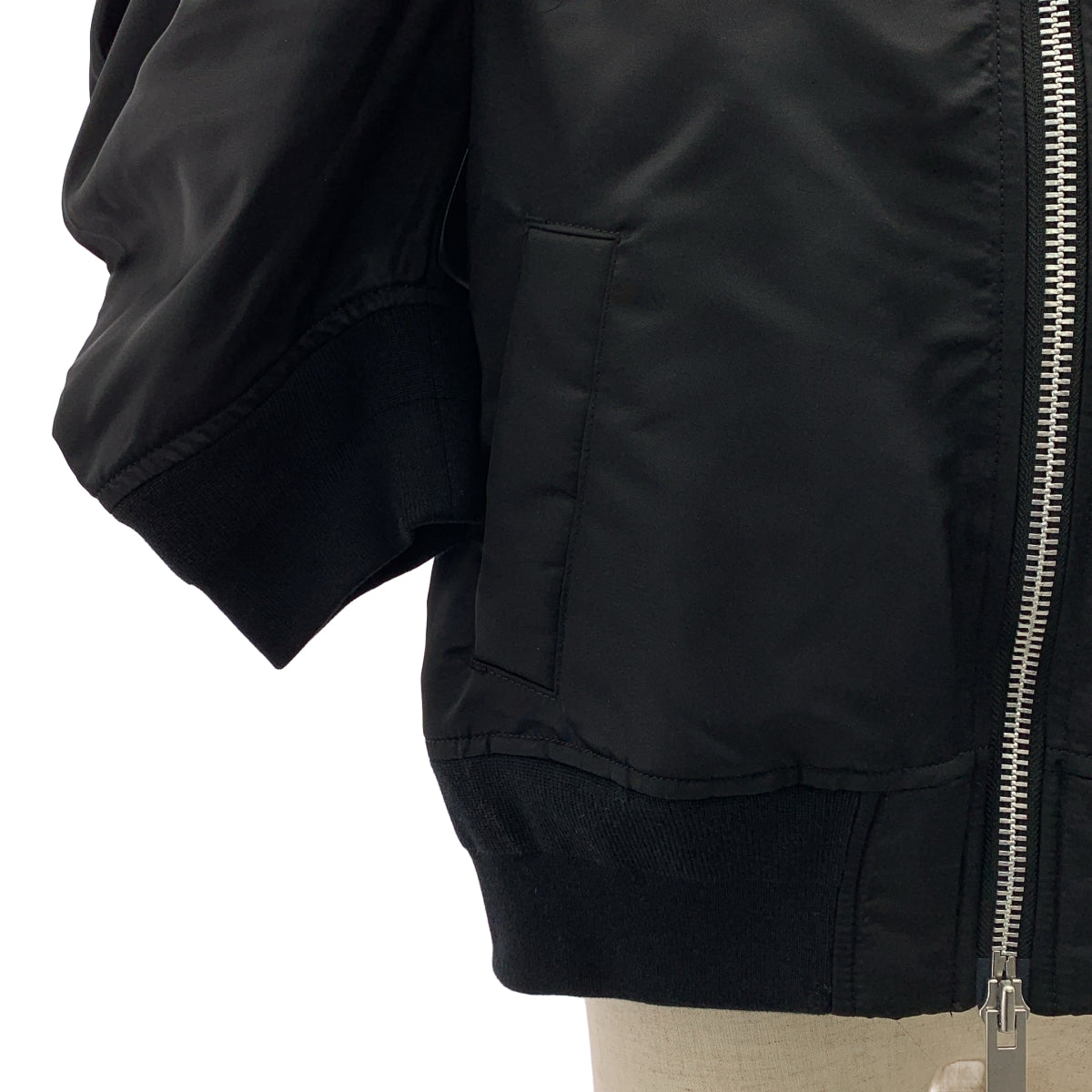 sacai / サカイ | Nylon Twill Blouson ナイロン ツイル ボンバー ジャケット | 1 | レディース