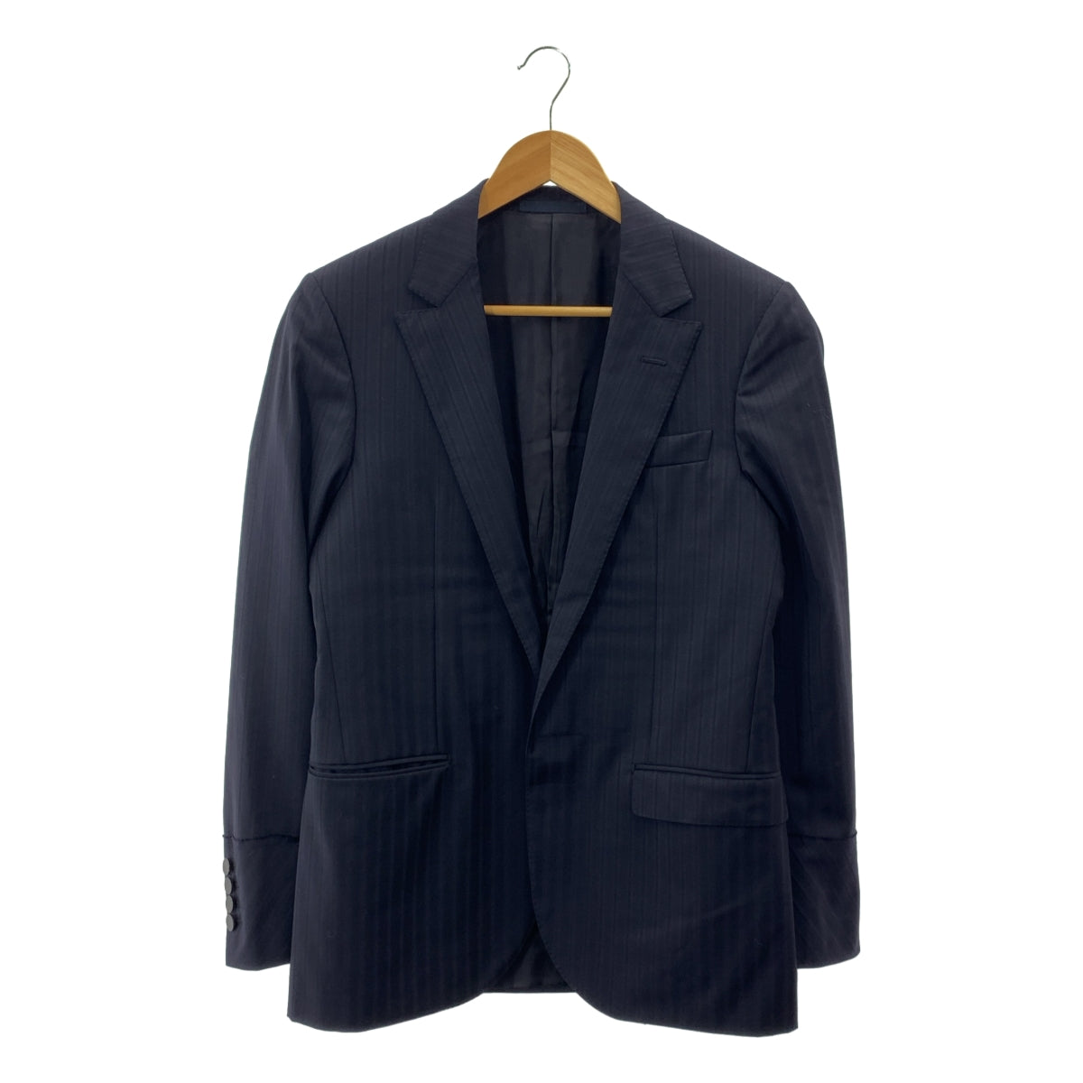 LANVIN / 람방 | 스트라이프 테일러드 재킷 | 44 | 네이비 | 남성