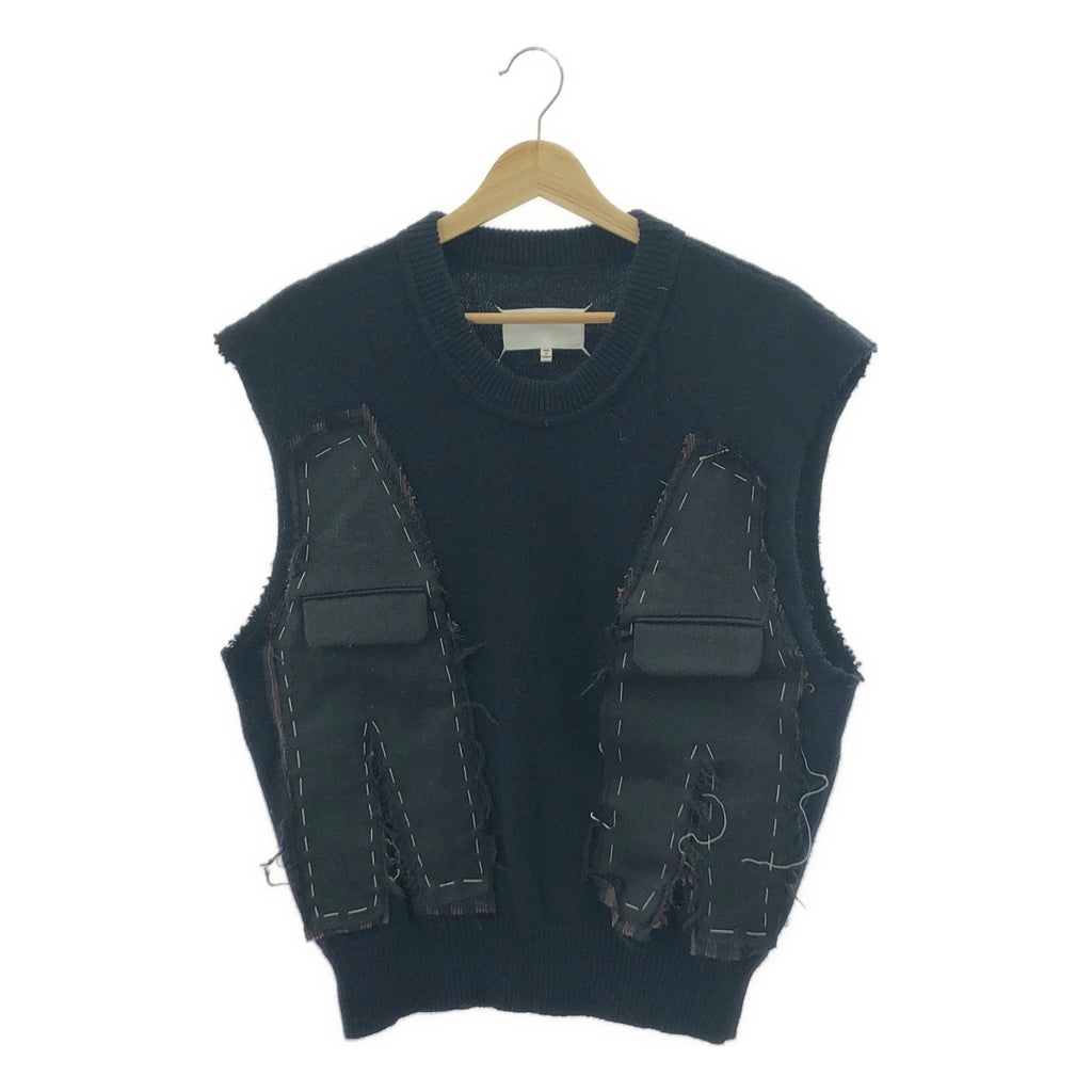 Maison Margiela / メゾンマルジェラ | 2023AW | patchwork wool vest  パッチワーク カットオフ ベスト | M | メンズ
